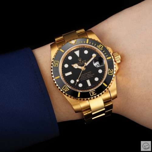 Rolex Submariner 116613-LN Date Black Ceramic Bezel 18K Gold Stainless Men's Watch SAAPT231671070