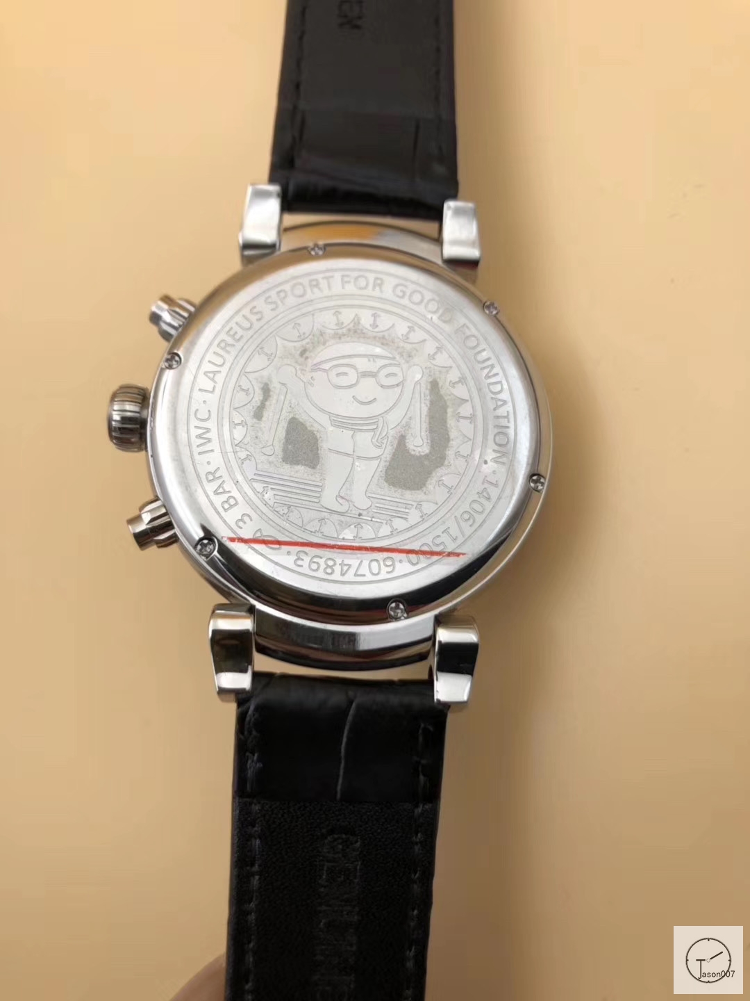 IWC DA VINCI Black Dial Quartz Movement CHRONOGRAPH EDITION “LAUREUS SPORT FOR GOOD FOUNDATION”IW393402 Stainless Steel Strap Mens Wristwatches ICW22740560