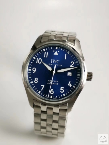 IWC PILOT'S SCHAFFHAUSEN SPITFIRE Mark XV2 WATCH AUTOMATIC SPITFIRE AUTOMATIC Mechical IW326801 42MM BLACK DIAL Everose Gold Case Stainless Steel Case Stainless Steel Strap Mens Wristwatches ICW22450560