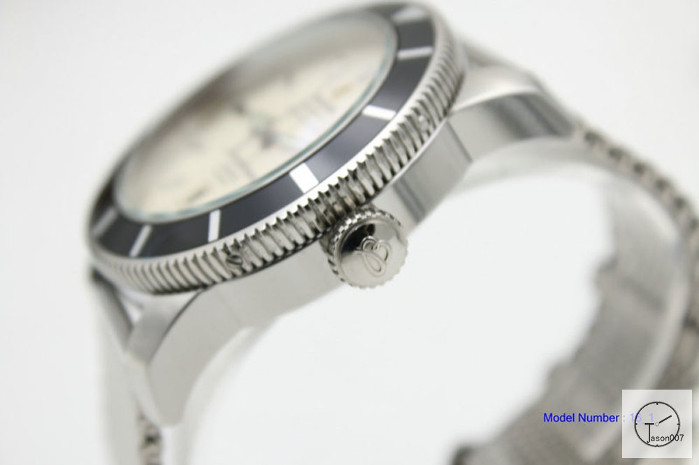 BREITLING SuperOcean 1884 White Dial 46mm Automatic Movement stainless steel Auto Date Men's Watch BT22051760