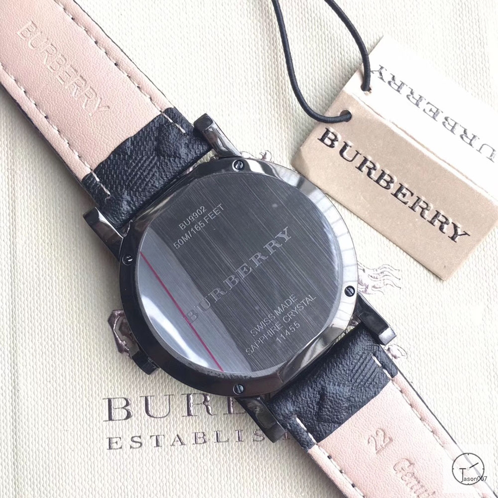 Burberry Black Dial 42MM Top Quality Stainless Quartz Movement Stainless Steel Bracelet Watch Stainless Steel Strap BU9038 Mens Wristwatches BU255268350