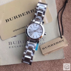 Burberry Silver Dial Stainless Steel Bracelet Watch 383mm BU9038 Womens Wristwatches BU152968370