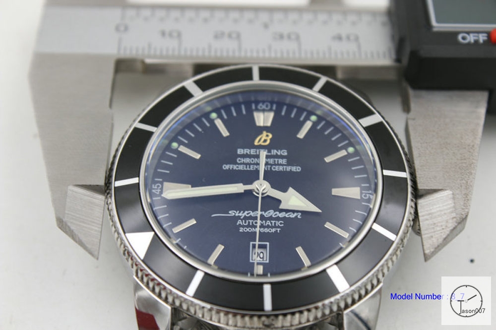 BREITLING SuperOcean 1884 Black Dial Automatic Movement 46mm stainless steel Strap Auto Date Men's Watch BT2204760