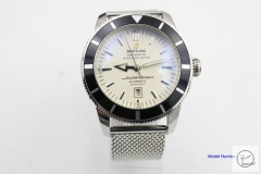BREITLING SuperOcean 1884 White Dial 46mm Automatic Movement stainless steel Auto Date Men's Watch BT22051760