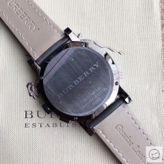 Burberry Black Dial 42MM Full Black Quartz Chronograph Stainless Steel Bracelet Watch Leather Strap BU9038 Mens Wristwatches BU254168330