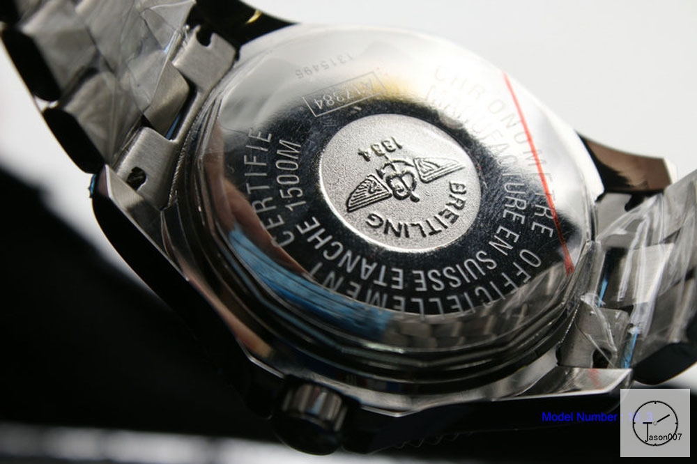BREITLING SuperOcean 1884 Black Dial 44mm Automatic Movement stainless steel Strap Auto Date Men's Watch BT2205060