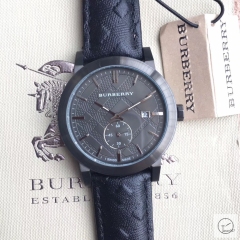 Burberry Black Dial 42MM Top Quality Stainless Quartz Movement Stainless Steel Bracelet Watch Stainless Steel Strap BU9038 Mens Wristwatches BU255268350