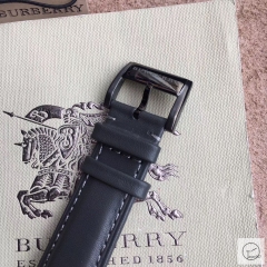 Burberry Black Dial 42MM Full Black Quartz Chronograph Stainless Steel Bracelet Watch Leather Strap BU9038 Mens Wristwatches BU254168330