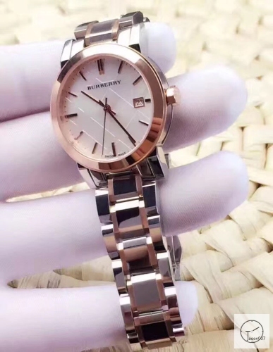 Burberry Unisex Swiss Gold Ion-Plated Stainless Steel Bracelet Watch 383mm BU9038 Mens Wristwatches BU152468370