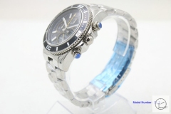 BREITLING SuperOcean 1884 Black Dial Yellwo pointer 44mm Quartz Chronography stainless steel Men's Watch BT22052060