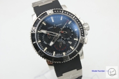 ULYSSE NARDIN Diver X Black Dial Lelocle Suisse 1846 Chronometer Quartz Movement 43MM Sliver Dial Rubber Strap Mens Wristwatches UFO354734760