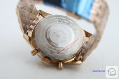 BREITLING NAVITIMER RB0121211B1R1 Rose Gold Black Dial Quartz Chronography 46mm Men's Date Stainless steel watch BRN2000680