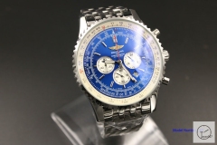 BREITLING NAVITIMER 1884 AB0121211B1X1 Blue Dial Quartz Chronography Small Dial All Work 46mm Men's Stainless steel watch BRN2001860
