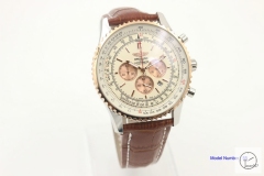 BREITLING NAVITIMER 1884 RB012012.BA49.435X.R20BA.1 Rose Gold Case Quartz Chronography Small Dial All Work 46mm Auto Date Men's Brown Leather watch BRN2002360