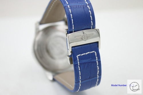 BREITLING NAVITIMER AB0121211B1X1 Blue Dial Quartz Chronography Small Dial All Work 46mm Men's Stainless steel Leather watch BRN2001560
