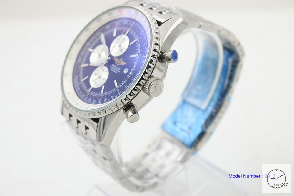 BREITLING NAVITIMER A13324121B1A1 Black Dial Quartz Chronography 46mm Men's Date Stainless steel watch BRN2000560