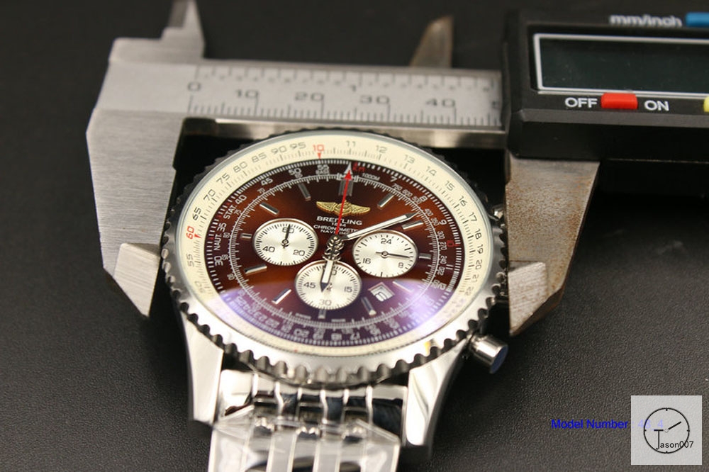 BREITLING NAVITIMER 1884 AB0121211B1X1 Brown Dial Quartz Chronography Small Dial All Work 46mm Men's Stainless steel watch BRN2001960