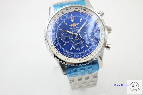 BREITLING NAVITIMER AB0121211B1A1 Blue Dial Quartz Chronography Small Dial All Work 46mm Men's Stainless steel watch BRN2001360