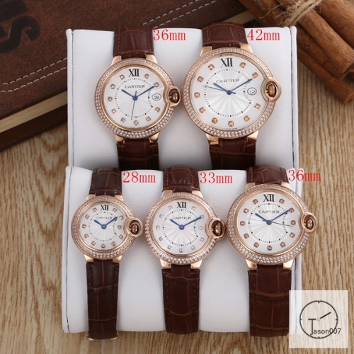 Cartier Ballon Bleu Luxury Silver Diamond DiaL Diamond Bezel EVE Rose Gold Case Quartz Battery Power Stainless Steel Strap Womens Watch Fh221035336505