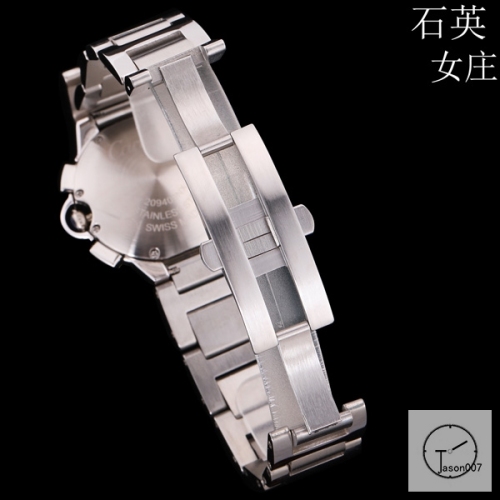 Cartier Ballon Bleu Luxury Silver DiaL Smooth Bezel Quartz Chronograph Function Battery Power Stainless Steel Strap Mens Watch Fh223335336505