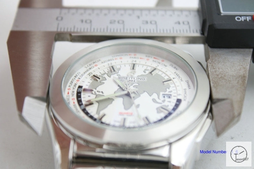 BREITLING GALACTIC Map White Dial Automatic Movement Stainless steel Strap Date 43mm Men's Watch BRN2003660