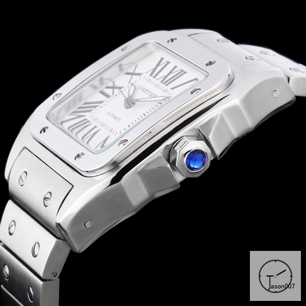 Cartier Santos 100 XL Case White Dial Bezel Automatic Mechaincal Movement Stainless Mens Watch Fh2951525820