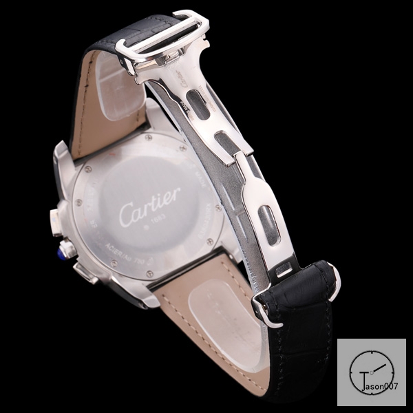 CARTIER Calibre de Cartier Quartz Chronograph Function Silver Dial Men's Watch W7100046 Mens Watch Fh243235336545