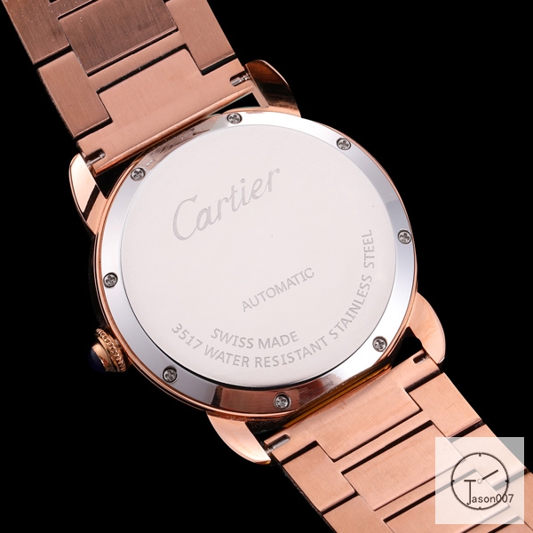 CARTIER Ronde Solo Silver Dial Rose Gold Automatic Mechanical Movement Men's Watch W6701010 Stainless Steel Strap Mens Wristwatches Fh243935336560
