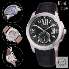 CARTIER Calibre De Cartier Black Dial Automatic Movement Men's Watch W7100037 Silver Dial Men's Watch W7100046 Mens Watch Fh243435336545