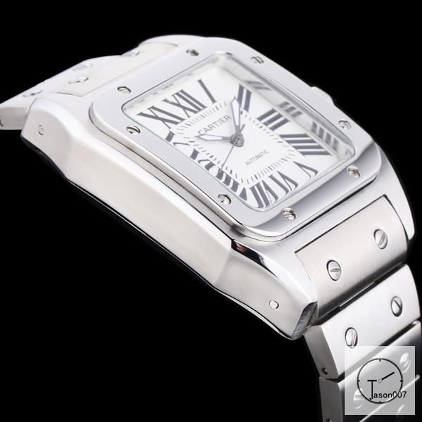 Cartier Santos 100 XL Case White Dial Bezel Automatic Mechaincal Movement Stainless Mens Watch Fh2951525820