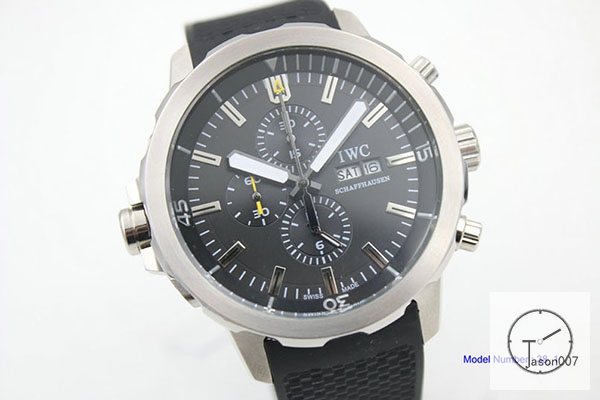 IWC Aquatimer Chronograph IW371617 Rubber Starp Black dial Quart Battery Movement IC22110480