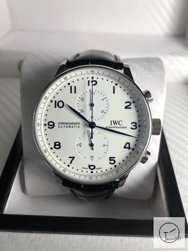 IWC portugieser IW371617 leather Starp 41mm White dial quart movement IC22040410