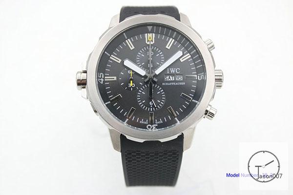 IWC Aquatimer Chronograph IW371617 Rubber Starp Black dial Quart Battery Movement IC22110480