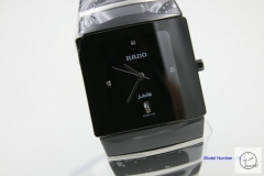 Rado DiaStar Mens Silver Twotone High-tech Ceramic Silver hand 30MM Ra185230400