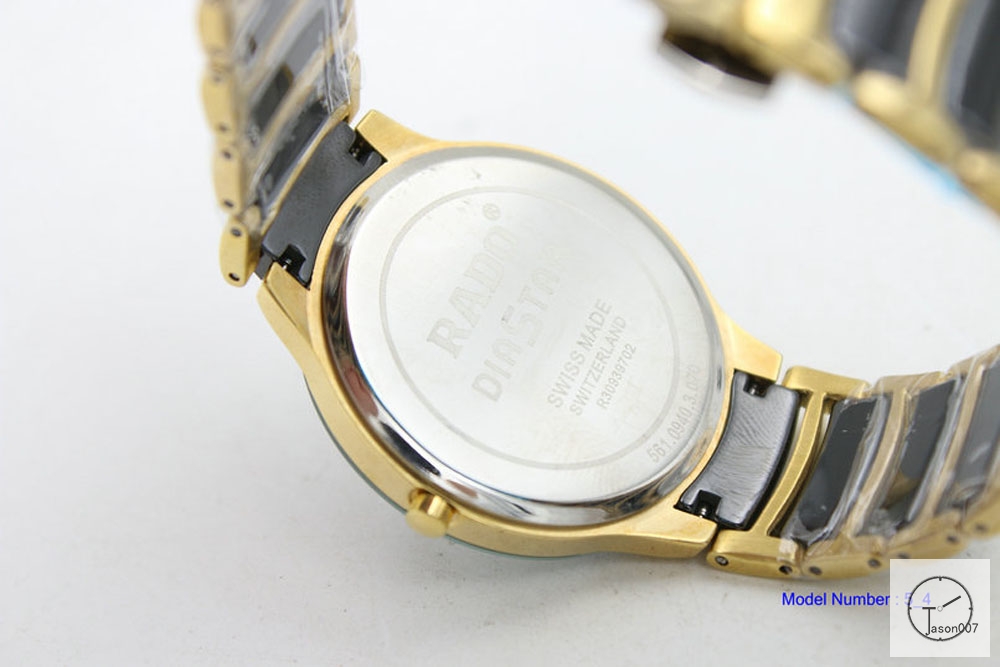 Rado DIASTAR 38MM Gold Black Hightech Ceramic Men's Wrist Ra151200100