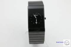 Rado CERAMICA High-Tech Quartz Mens 38MM Black Ceramic WHITE Hand Ra19546320