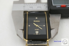 Rado INTEGRAL Mens Gold Black Ceramic Hightech Quartz 28MM Ra13225820
