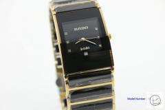 Rado INTEGRAL Mens Gold Twotone High-Tech Ceramic Quartz 27mm Ra129856400