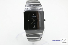 Rado DiaStar Mens Silver Twotone High-tech Ceramic Silver hand 30MM Ra185230400