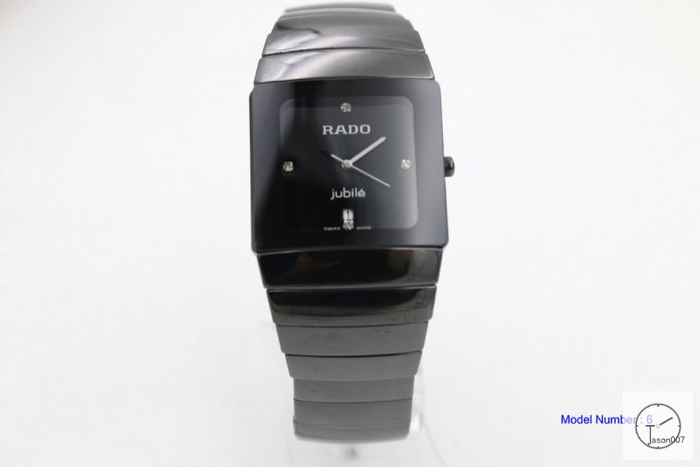 Rado SINTRA Series Mens 31MM Silver Hand Wirst Watch Full Ceramic High Tech Ceramic Black Ra94157810