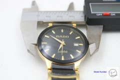 Rado DIASTAR 38MM Gold Black Hightech Ceramic Men's Wrist Ra151200100