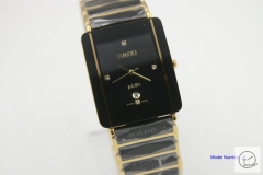 Rado INTEGRAL Mens Gold Black Ceramic Hightech Quartz 28MM Ra13225820