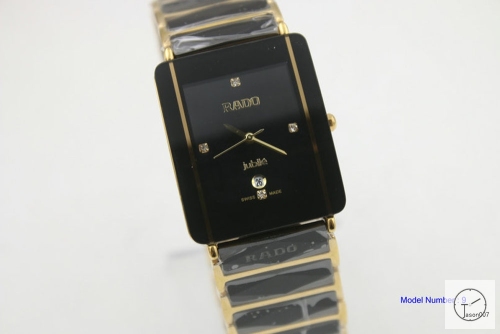 Rado INTEGRAL Mens Gold Black Ceramic Hightech Quartz 28MM Ra13225820