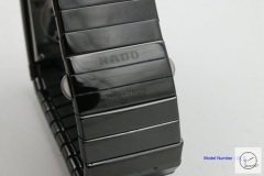 Rado CERAMICA High-Tech Quartz Mens 38MM Black Ceramic WHITE Hand Ra19546320