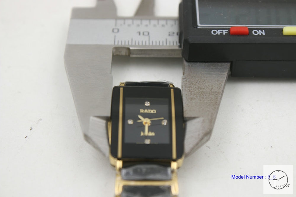 Rado INTEGRAL Layds Gold Black Ceramic Hightech Quartz 18MM Ra13225800