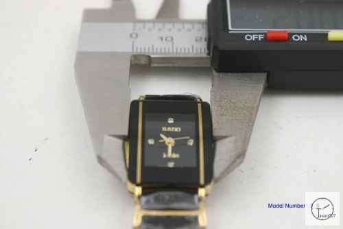 Rado INTEGRAL Layds Gold Black Ceramic Hightech Quartz 18MM Ra13225800