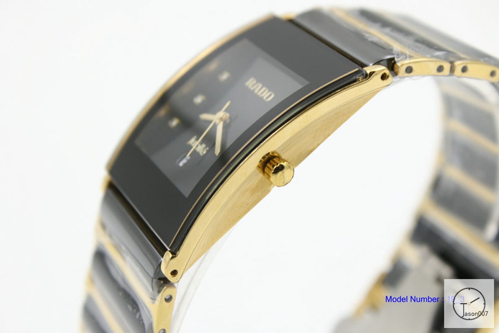 Rado INTEGRAL Mens Gold Twotone High-Tech Ceramic Quartz 27mm Ra129856400