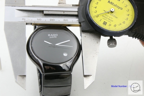 Rado Jubile DiaStar High-Tech Ceramics Black Men's 38MM WristWatch Quartz Ra1365215120