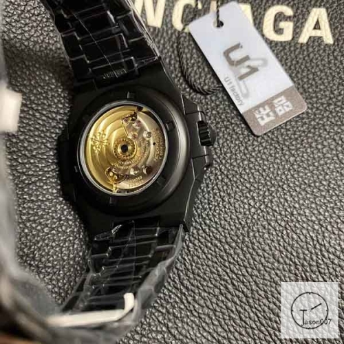 U1 Patek Philippe NAUTILUS 5711 Black Number Dial PVD Black Case Stainless Steel Transparent Mechanical Automatic Movement Glass Back Men's Watch PU22857560