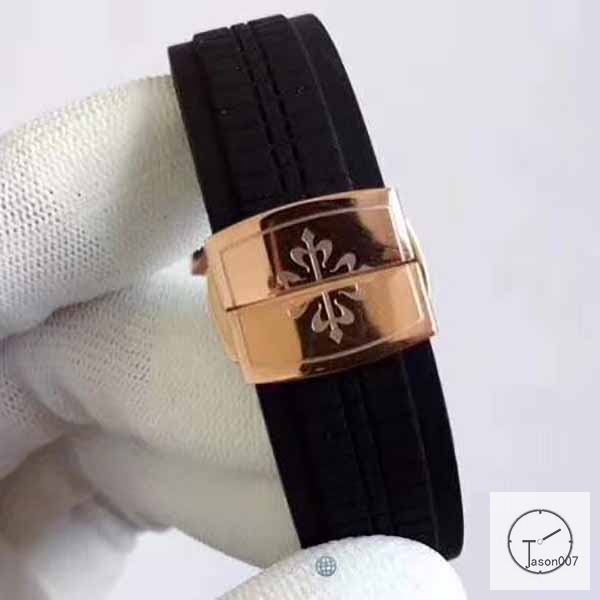 U1 Patek Philippe Aquanaut 5167A Black Dial Gold Case Stainless Steel Transparent Mechanical Automatic Movement Glass Back Rubber Strap Men's Watch PU228577560